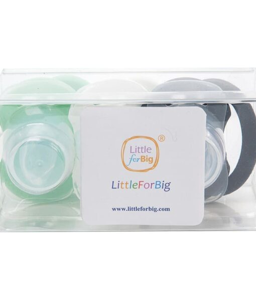 GEN-II Adult Sized Pacifier 3 Pack- Green Black White - LittleForBig ...